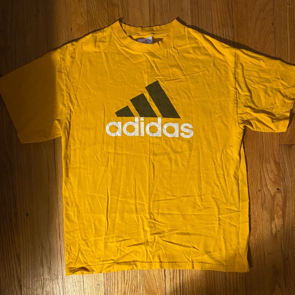 yellow Adidas shirt